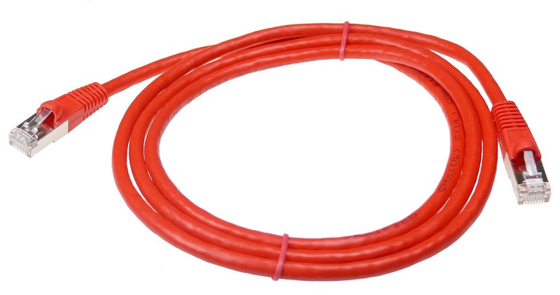 NTW Cat6 Ethernet Cable Shielded 5 FT RED Plated RJ45 Connector Internet LAN Wire Cable Cord for Modem Router PC Mac Laptop PS2 PS3 PS4 Xbox 360 Patch Panel Faster Than Cat5 Cat5e (345-S6-005RD) - Image 2